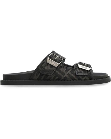 fendi ff motif sandals|Fendi.